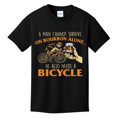 He Also Needs A Bicycle Cycling Biker Bicyclist Cyclist Kids T-Shirt