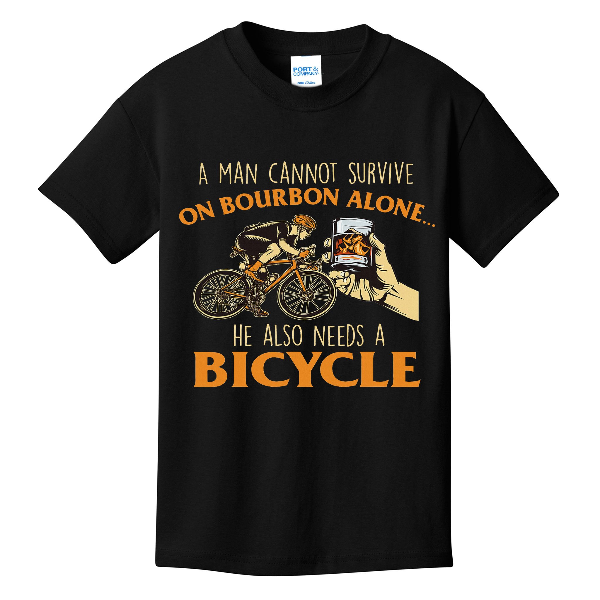 He Also Needs A Bicycle Cycling Biker Bicyclist Cyclist Kids T-Shirt