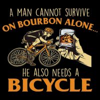 He Also Needs A Bicycle Cycling Biker Bicyclist Cyclist Zip Tote Bag