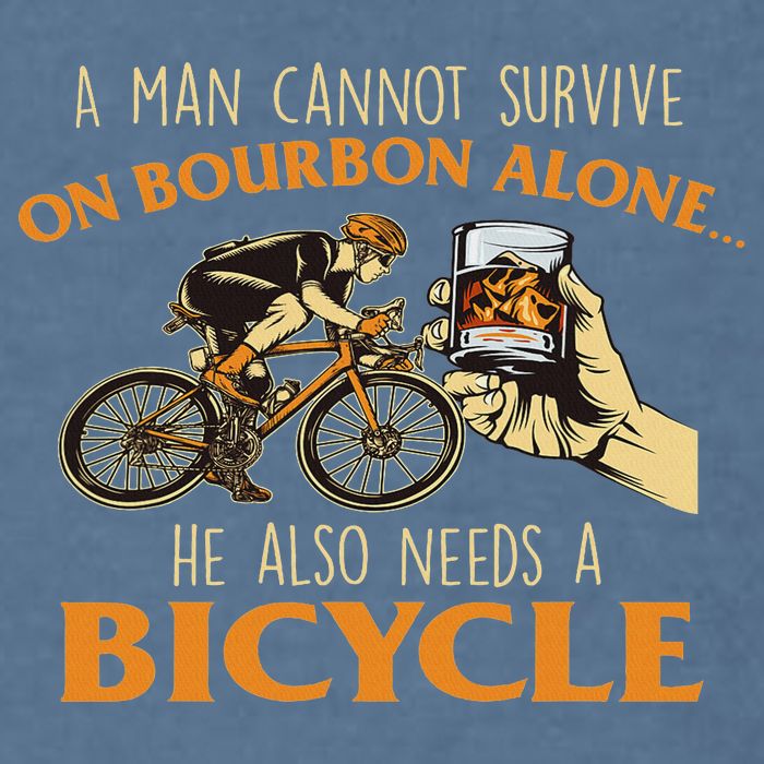 He Also Needs A Bicycle Cycling Biker Bicyclist Cyclist Garment-Dyed Sweatshirt