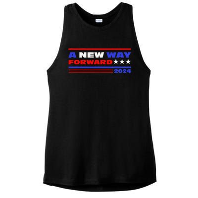 Harris A New Way Forward Ladies PosiCharge Tri-Blend Wicking Tank