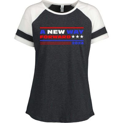 Harris A New Way Forward Enza Ladies Jersey Colorblock Tee