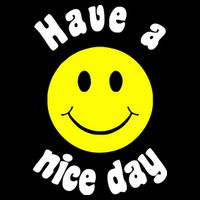 Have A Nice Day Cropped Pullover Crew