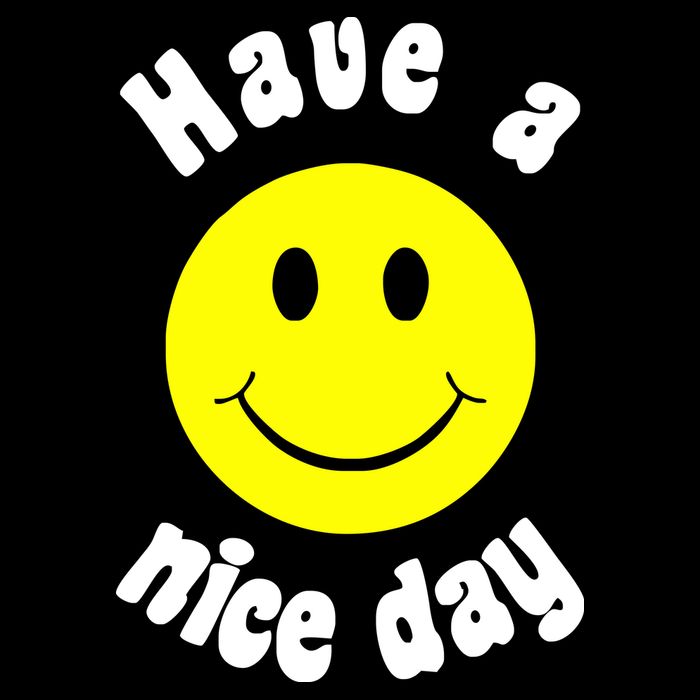 Have A Nice Day Cropped Pullover Crew