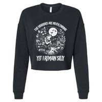 Horrors Are Never Ending Yet I Remain Silly Frog Cropped Pullover Crew