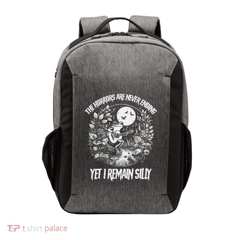 Horrors Are Never Ending Yet I Remain Silly Frog Vector Backpack