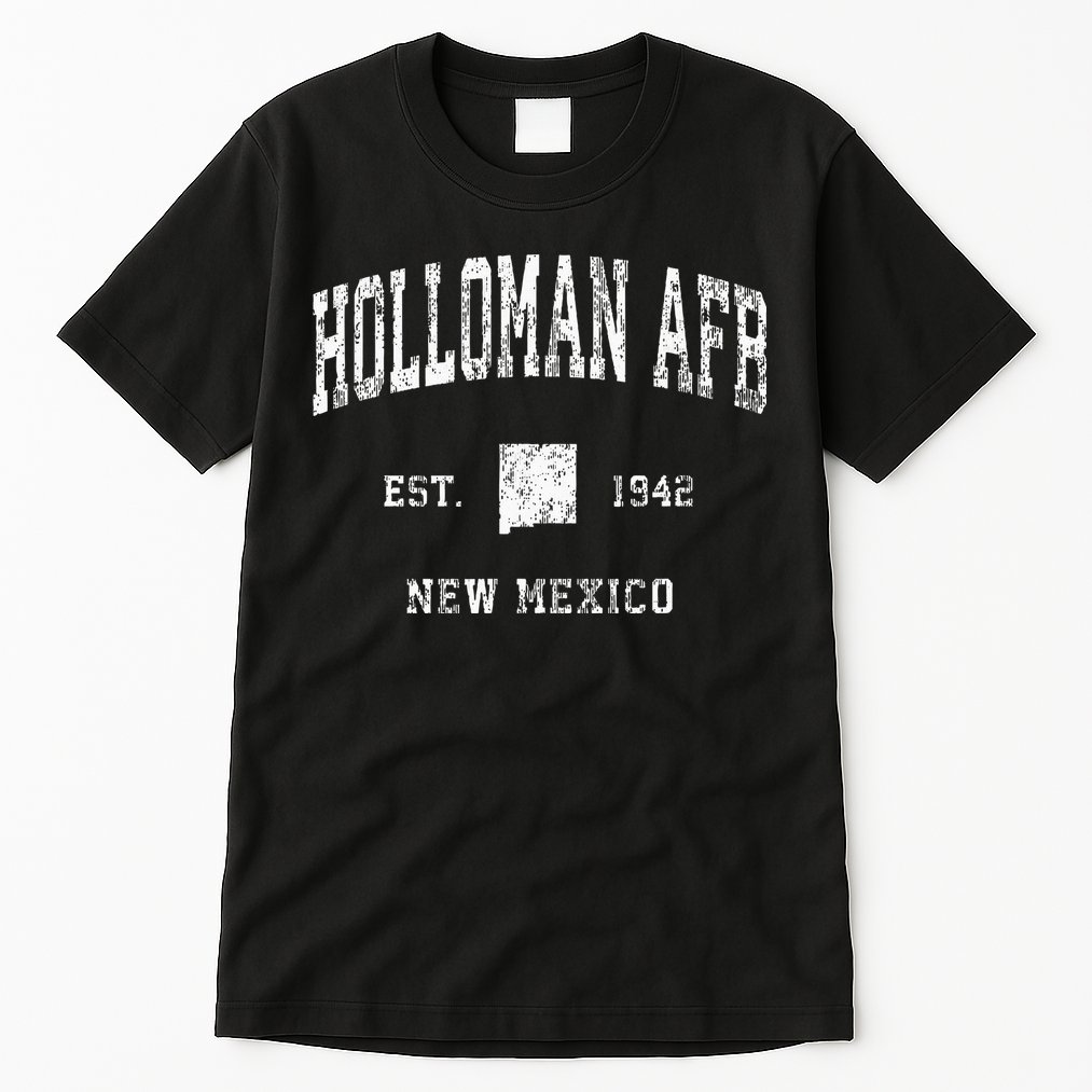 Holloman Afb New Mexico Nm Vintage Athletic Sports Design Tall T-Shirt