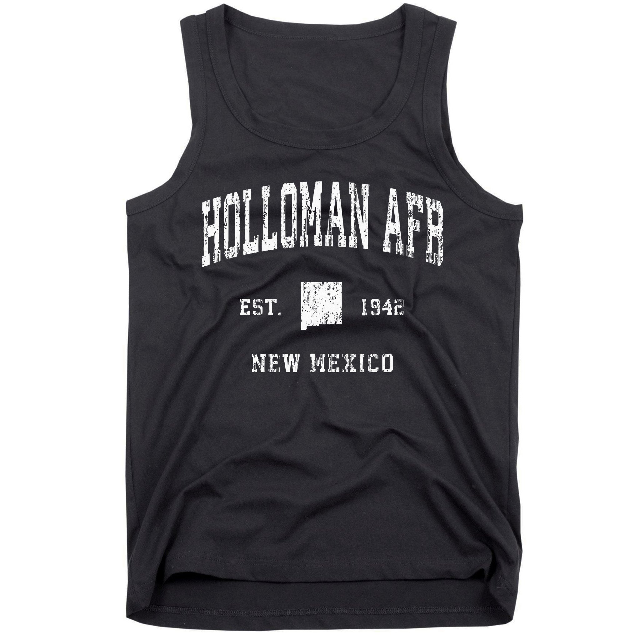 Holloman Afb New Mexico Nm Vintage Athletic Sports Design Tank Top