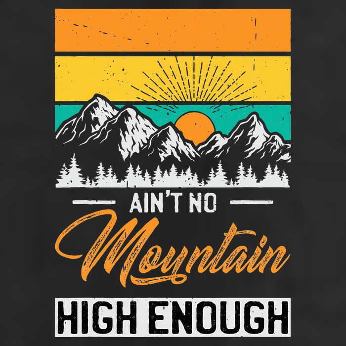 Hiker Aint No Mountain High Enough Hiking Trip Hiker 11oz C Handle Ceramic Mug