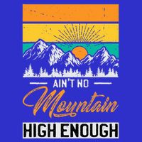 Hiker Aint No Mountain High Enough Hiking Trip Hiker Women's V-Neck T-Shirt