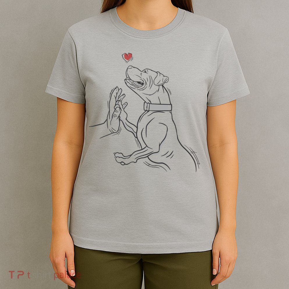 Hand Draw Pitbull T-Shirt