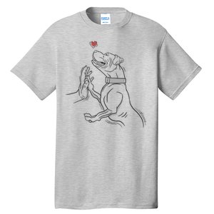 Hand Draw Pitbull Tall T-Shirt