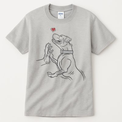 Hand Draw Pitbull Tall T-Shirt