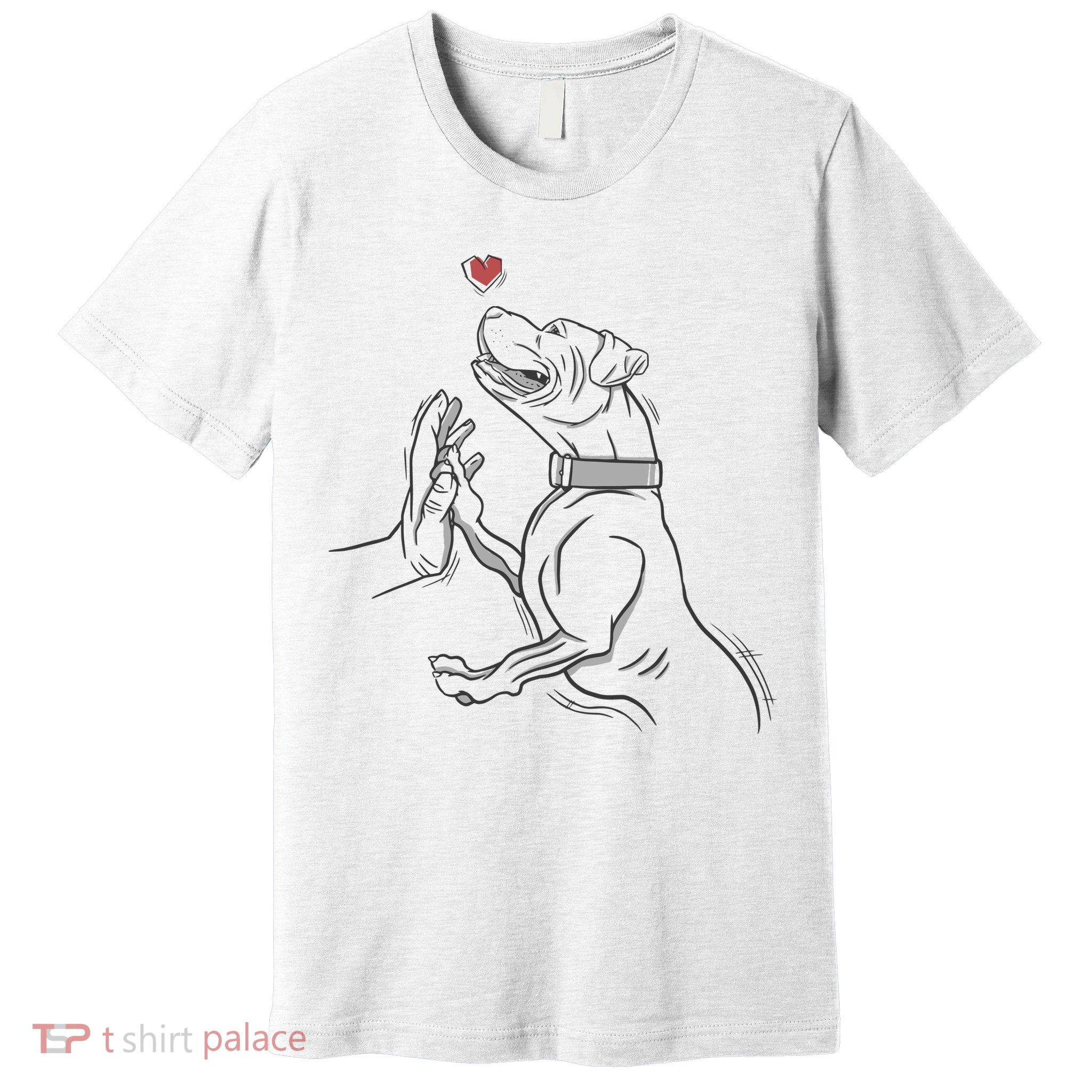 Hand Draw Pitbull Premium T-Shirt