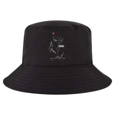 Hand Draw Pitbull Cool Comfort Performance Bucket Hat