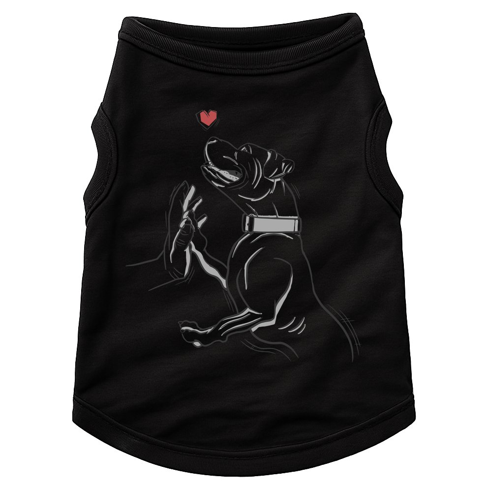 Hand Draw Pitbull Doggie Tank