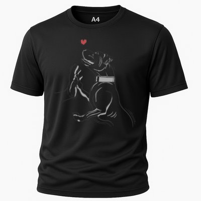 Hand Draw Pitbull Performance Shirt