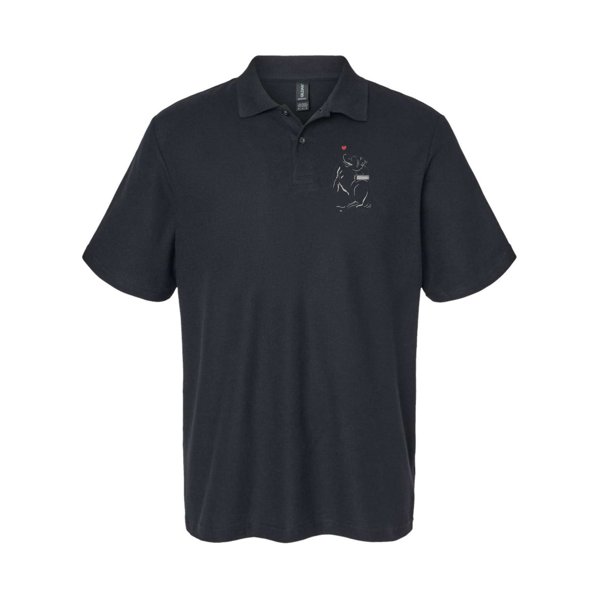Hand Draw Pitbull Polo