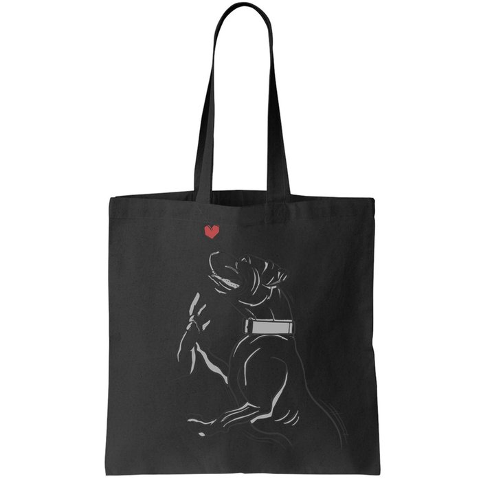 Hand Draw Pitbull Bag