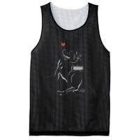 Hand Draw Pitbull Mesh Reversible Basketball Jersey Tank