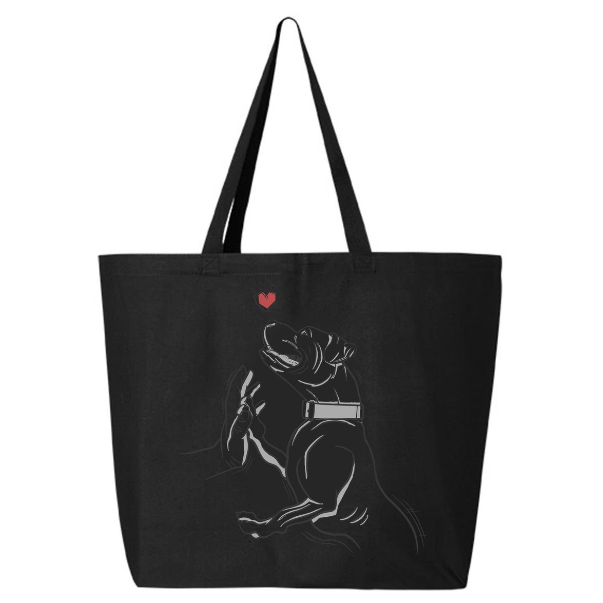 Hand Draw Pitbull 25L Jumbo Tote