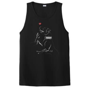 Hand Draw Pitbull PosiCharge Competitor Tank