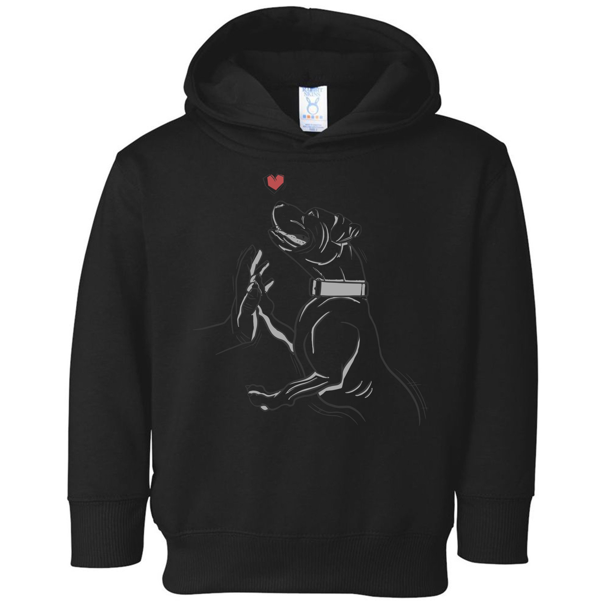 Hand Draw Pitbull Toddler Hoodie