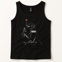 Hand Draw Pitbull Tank Top