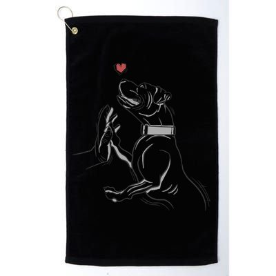 Hand Draw Pitbull Golf Towel