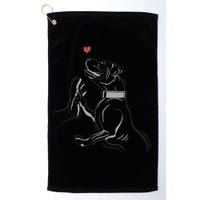 Hand Draw Pitbull Golf Towel