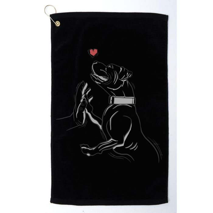 Hand Draw Pitbull Golf Towel