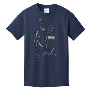 Hand Draw Pitbull Kids T-Shirt