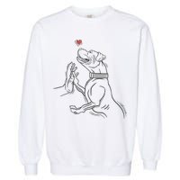 Hand Draw Pitbull Garment-Dyed Sweatshirt