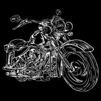 Hand Drawn Motorcycle Backpack