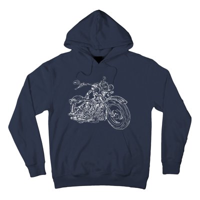 Hand Drawn Motorcycle Hoodie