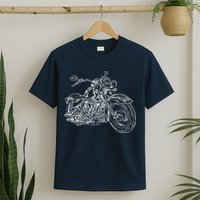 Hand Drawn Motorcycle T-Shirt