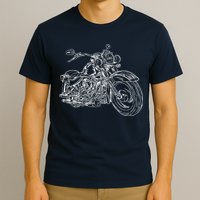 Hand Drawn Motorcycle T-Shirt