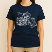 Hand Drawn Motorcycle T-Shirt