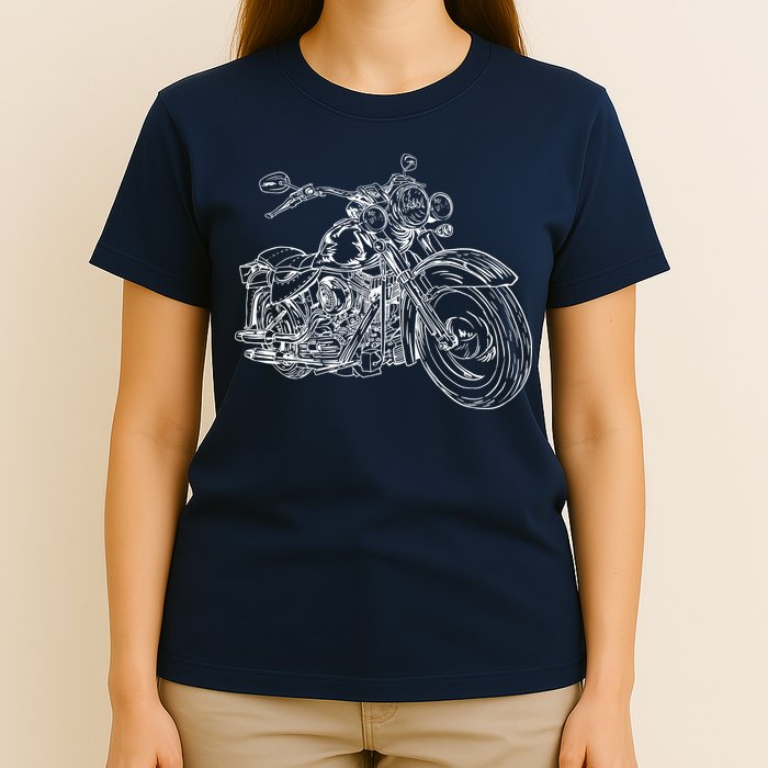 Hand Drawn Motorcycle T-Shirt
