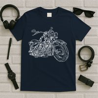 Hand Drawn Motorcycle T-Shirt