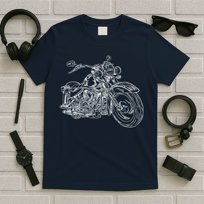 Hand Drawn Motorcycle T-Shirt