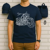 Hand Drawn Motorcycle T-Shirt