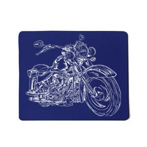 Hand Drawn Motorcycle Mousepad