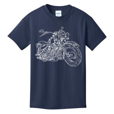 Hand Drawn Motorcycle Kids T-Shirt