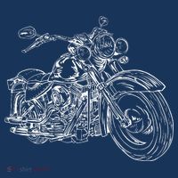 Hand Drawn Motorcycle Kids T-Shirt