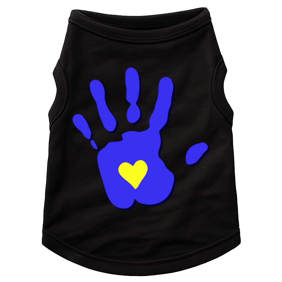 Hand Heart Down Syndrome Awareness Doggie Tank