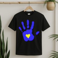 Hand Heart Down Syndrome Awareness T-Shirt