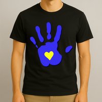 Hand Heart Down Syndrome Awareness T-Shirt