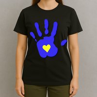 Hand Heart Down Syndrome Awareness T-Shirt