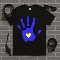 Hand Heart Down Syndrome Awareness T-Shirt